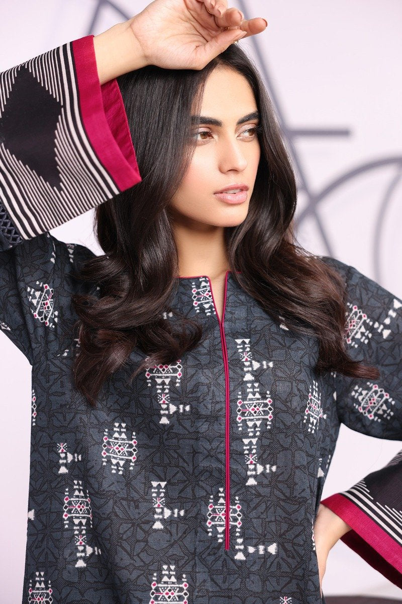 Alkaram - Printed Khaddar Kurti