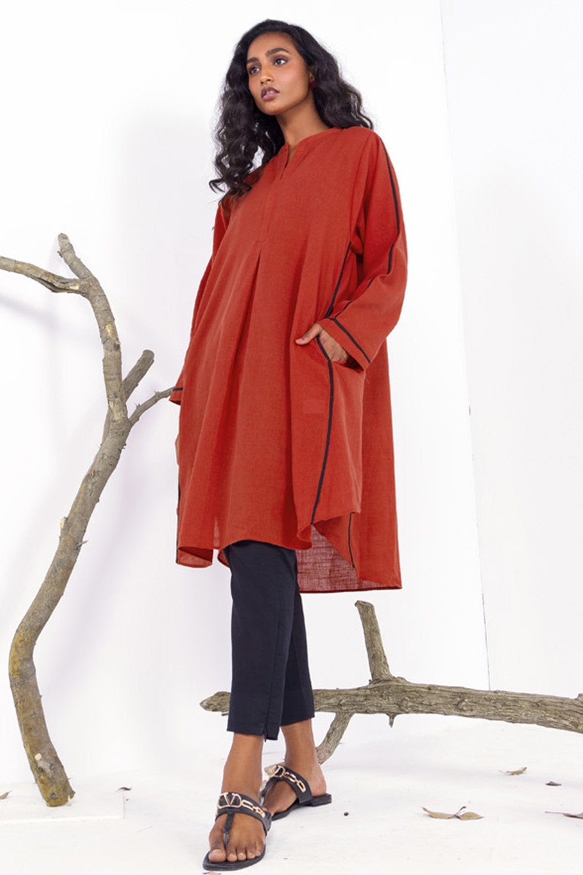 Dyed Khaddar Kurti