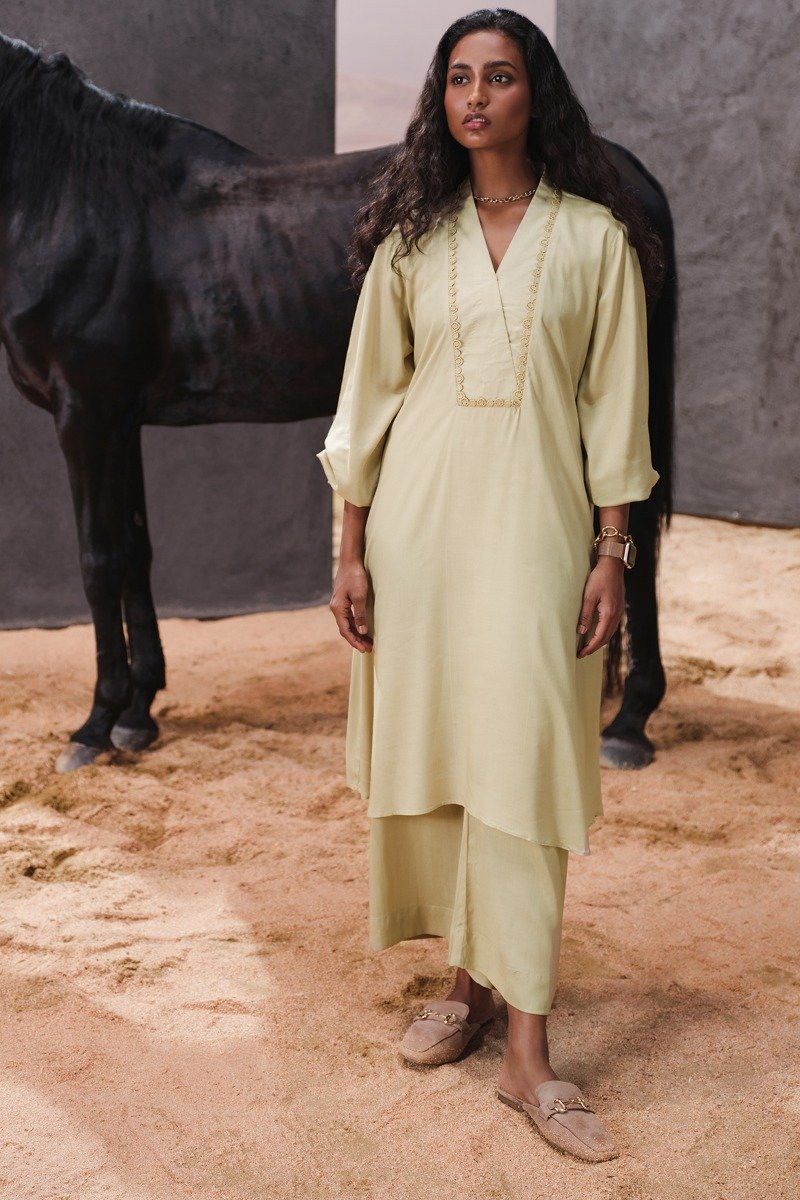 2 Pc Dyed Viscose Outfit