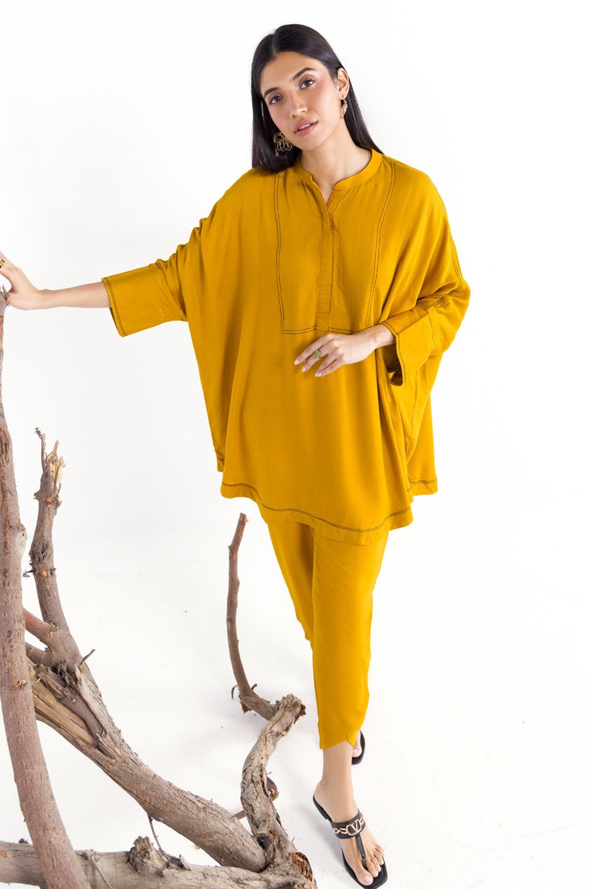 2 Pc Dyed Viscose Outfit