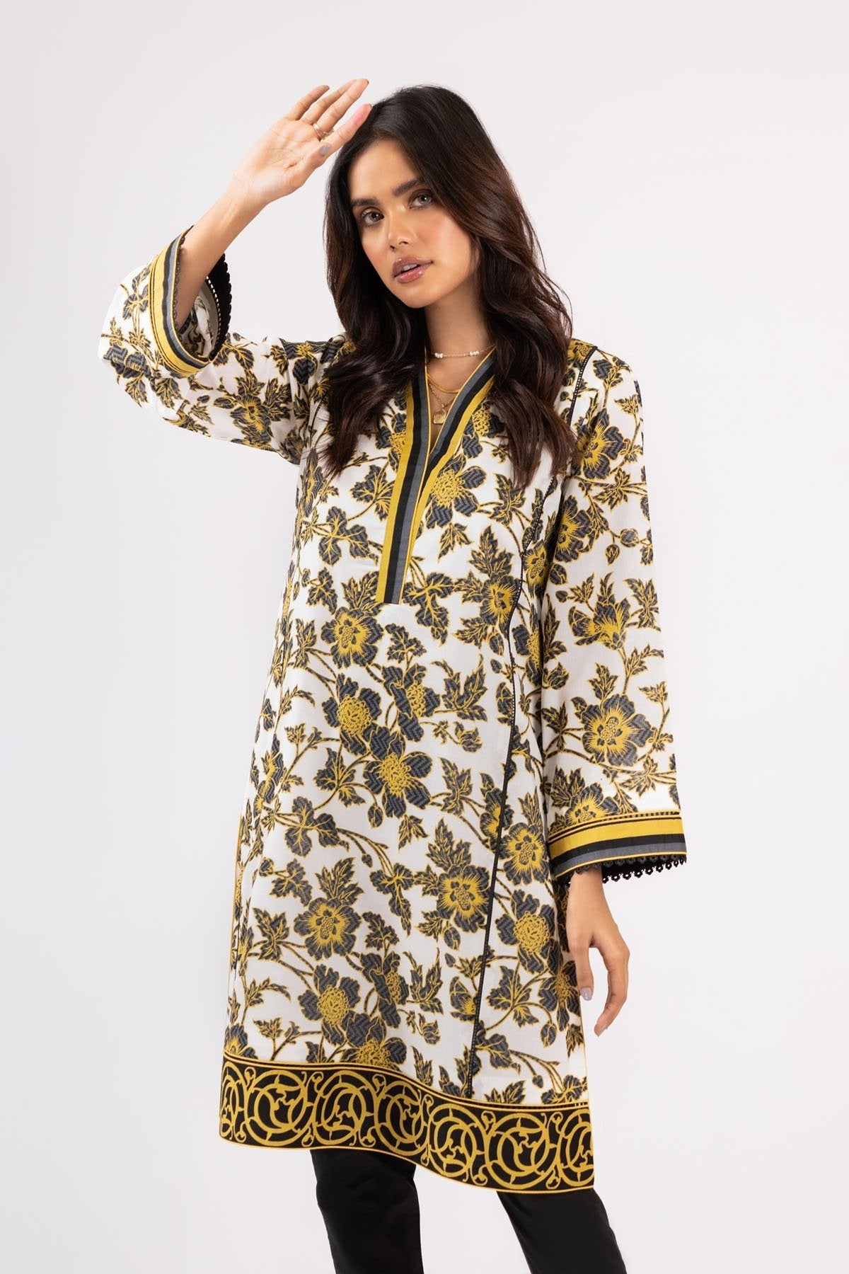 Alkaram - 1 Pc Printed Lawn Shirt