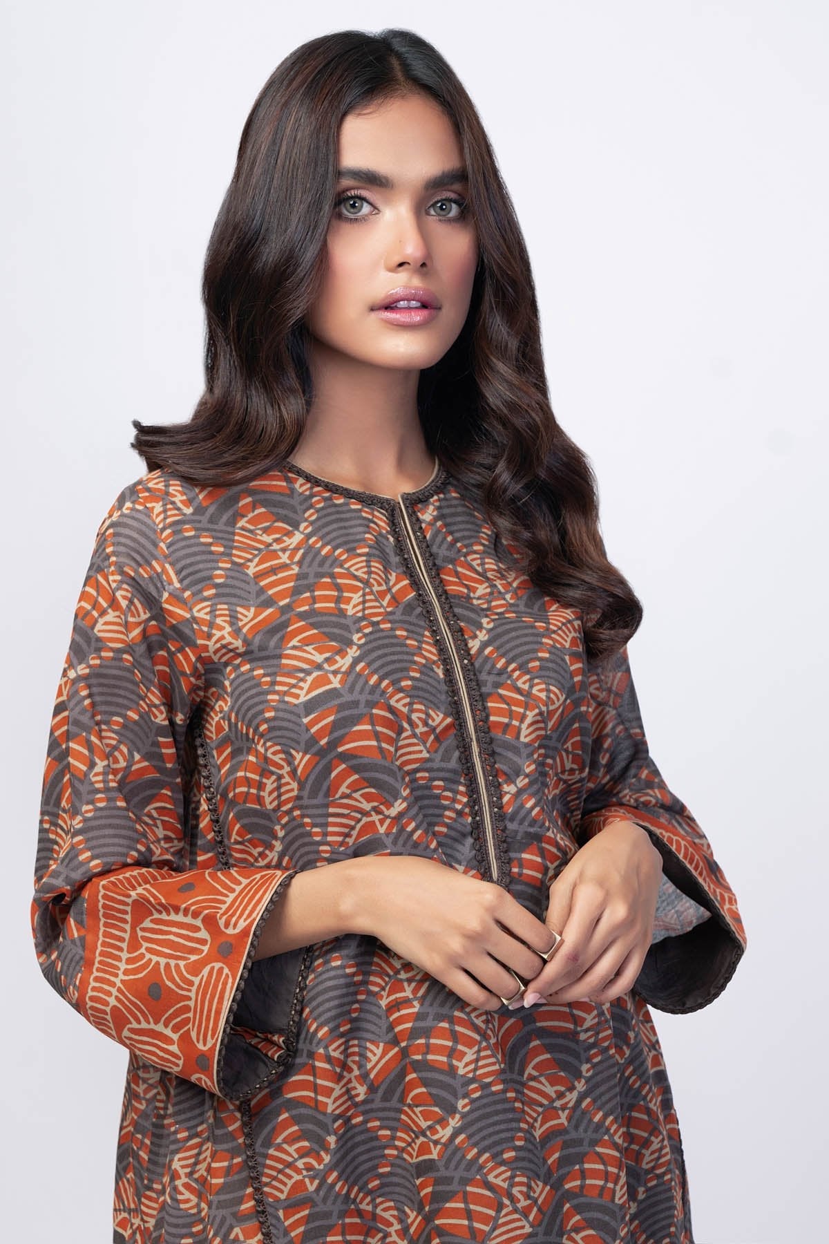 Alkaram - 1 Pc Printed Lawn Shirt
