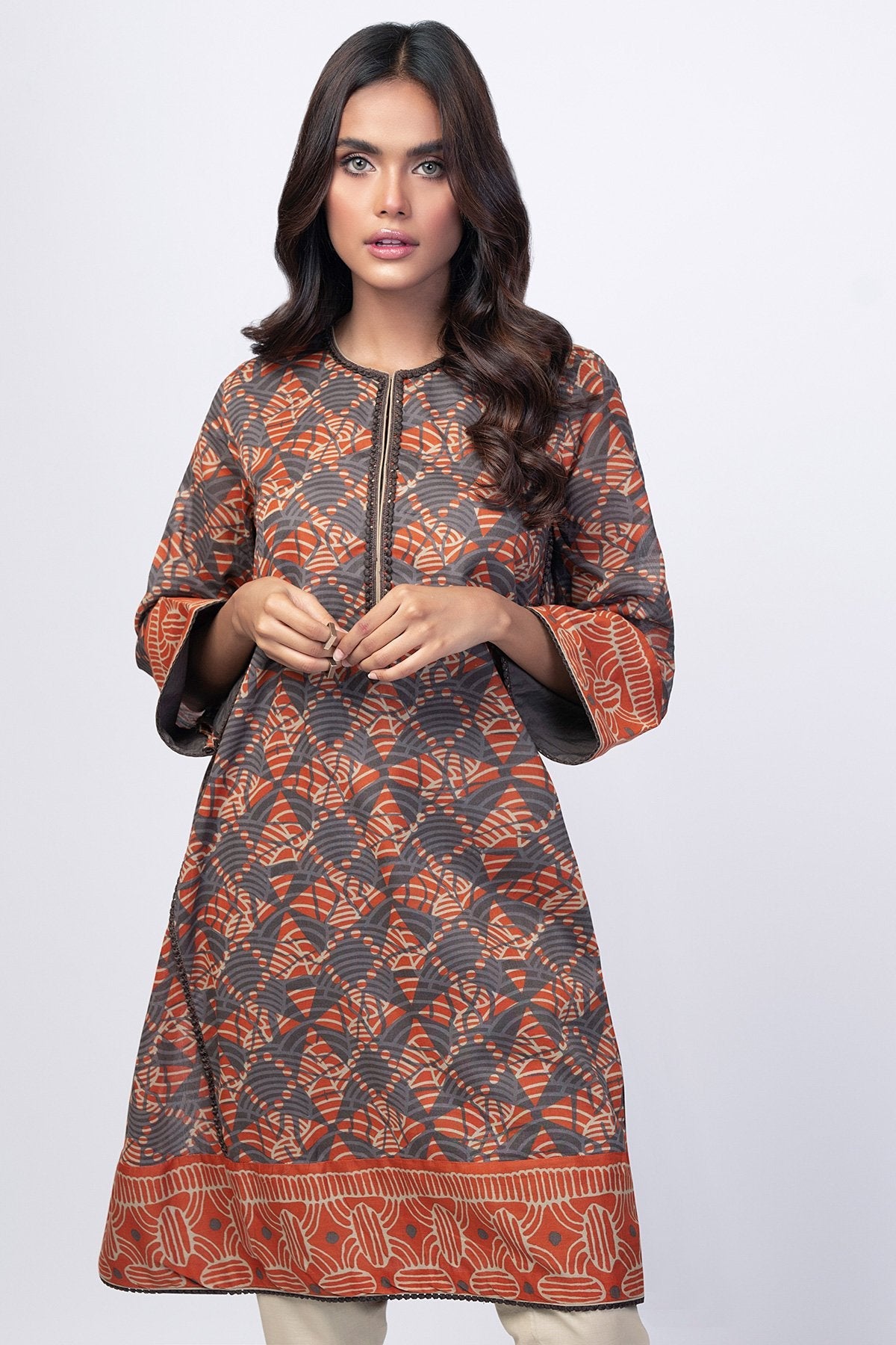 Alkaram - 1 Pc Printed Lawn Shirt