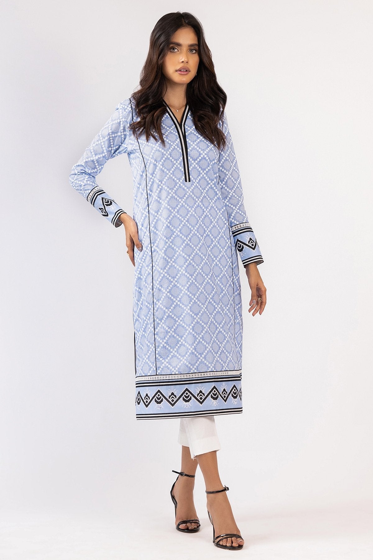 Alkaram - 1 Pc Printed Lawn Shirt