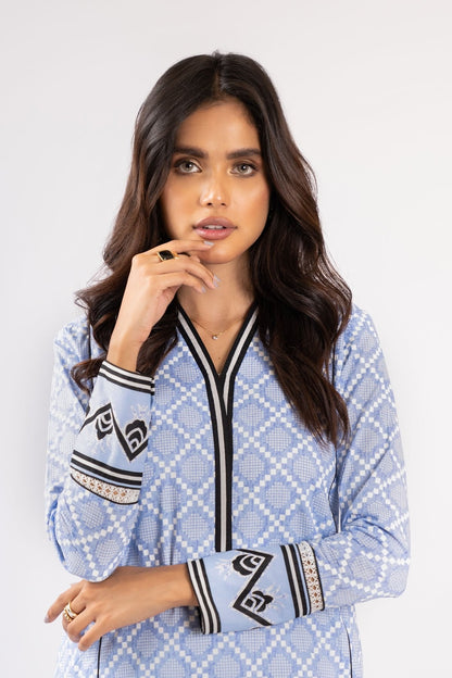 Alkaram - 1 Pc Printed Lawn Shirt