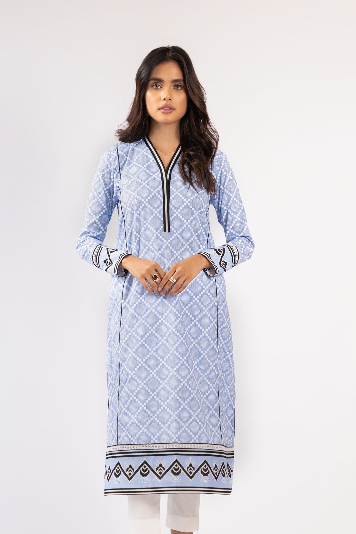 Alkaram - 1 Pc Printed Lawn Shirt
