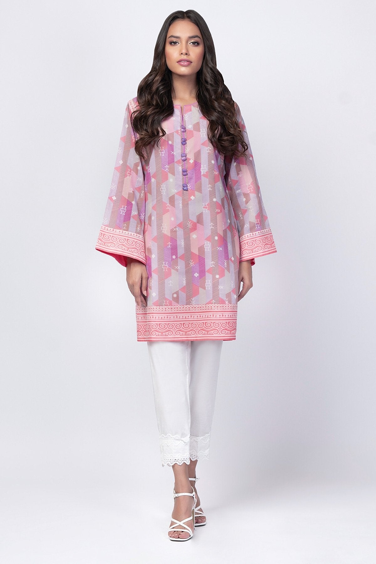 Alkaram - 1 Pc Printed Lawn Shirt
