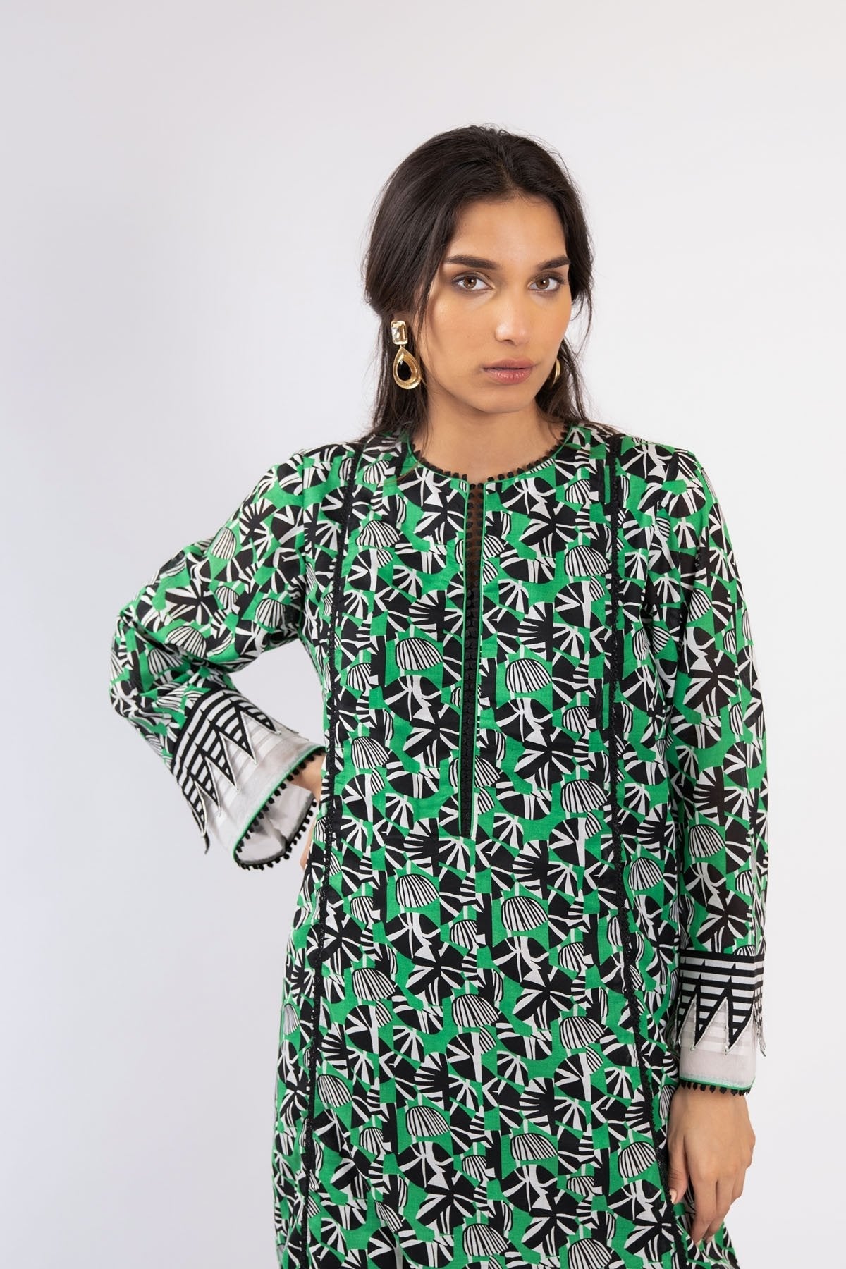 Alkaram - 1 Pc Printed Lawn Shirt