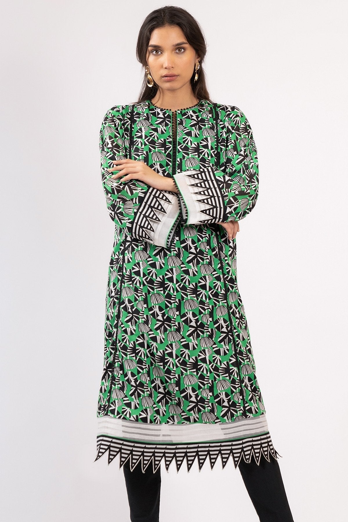 Alkaram - 1 Pc Printed Lawn Shirt