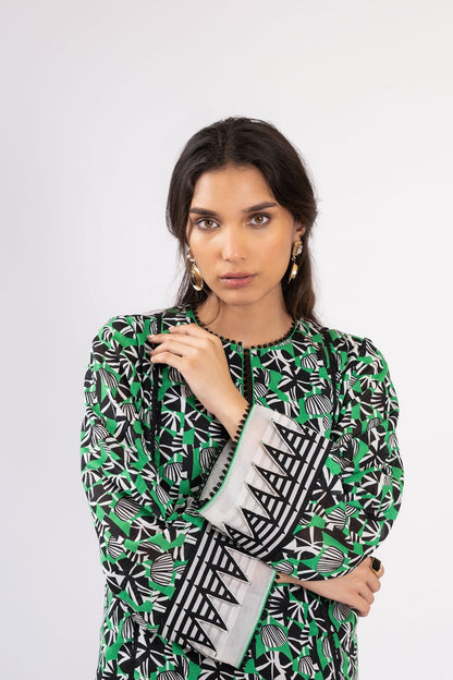 Alkaram - 1 Pc Printed Lawn Shirt