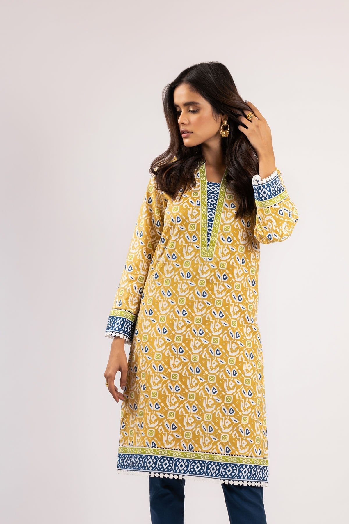 Alkaram - 1 Pc Printed Lawn Shirt
