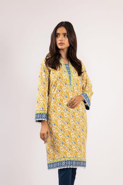 Alkaram - 1 Pc Printed Lawn Shirt