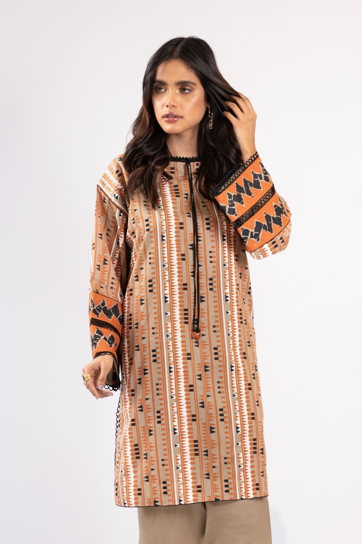Alkaram - 1 Pc Printed Lawn Shirt