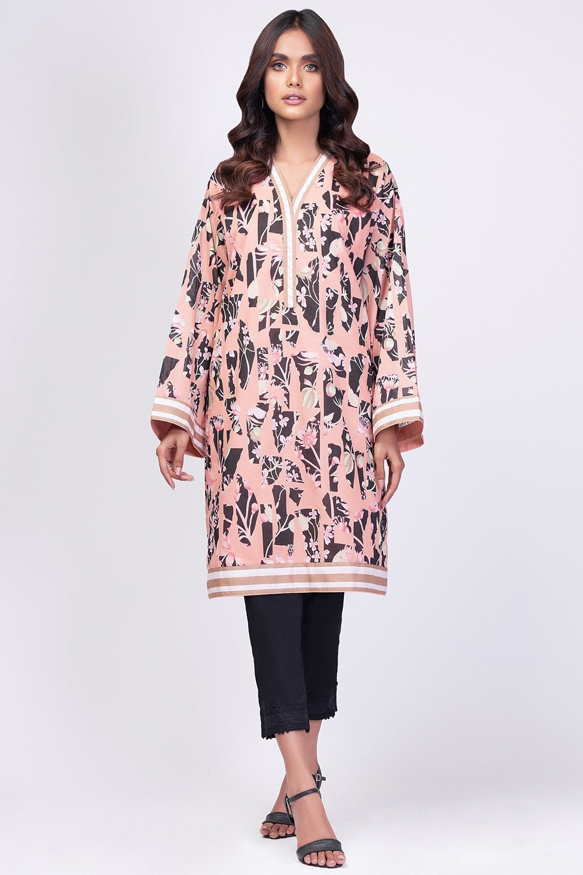 Alkaram - 1 Pc Printed Lawn Shirt