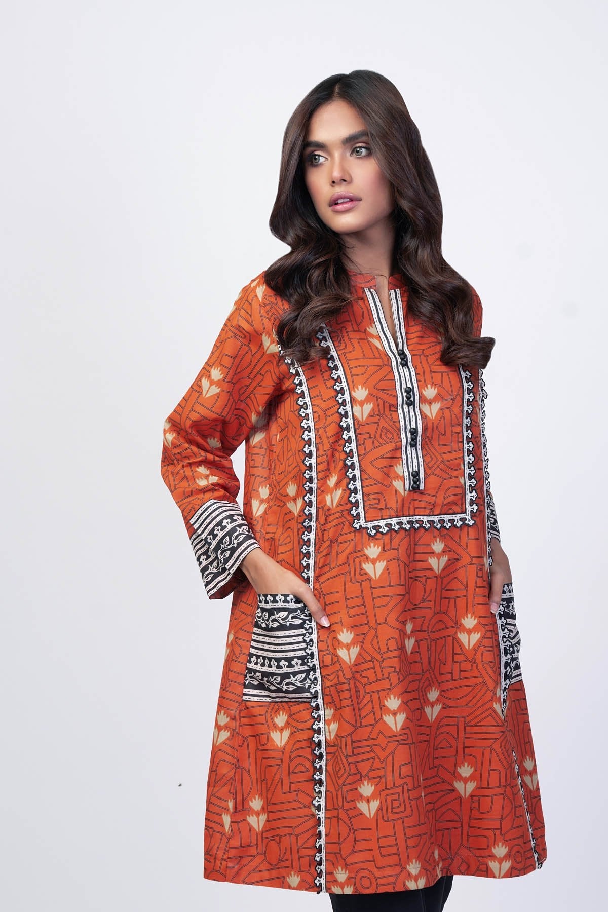 Alkaram - 1 Pc Printed Lawn Shirt
