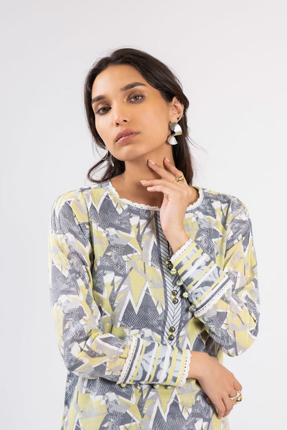 Alkaram - 1 Pc Printed Lawn Shirt
