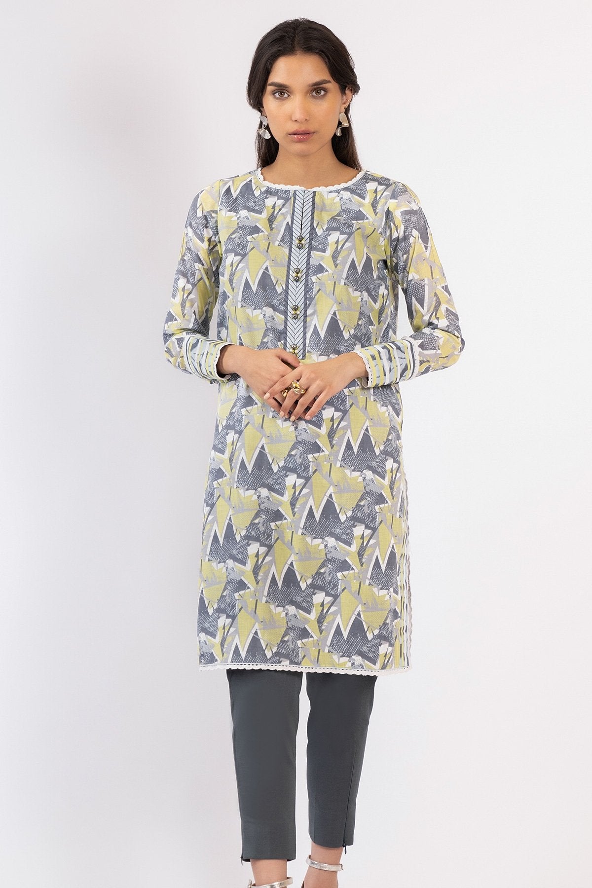 Alkaram - 1 Pc Printed Lawn Shirt