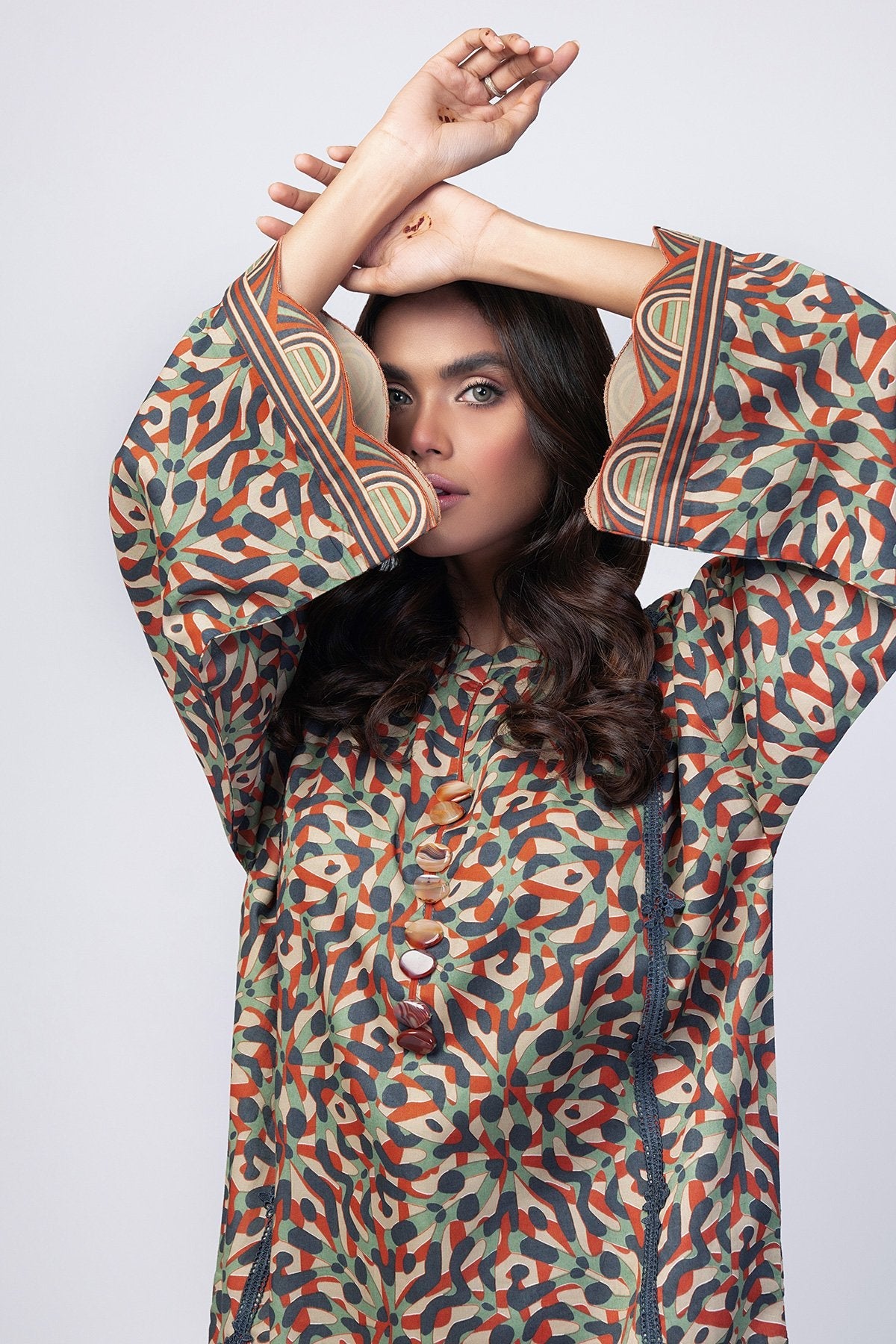 Alkaram - 1 Pc Printed Lawn Shirt