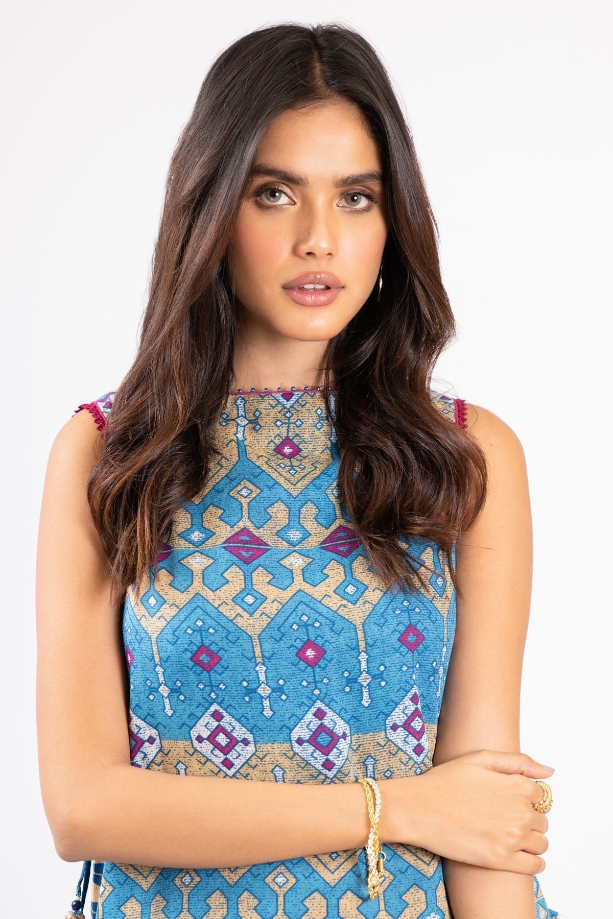 1 Pc Printed Lawn Shirt