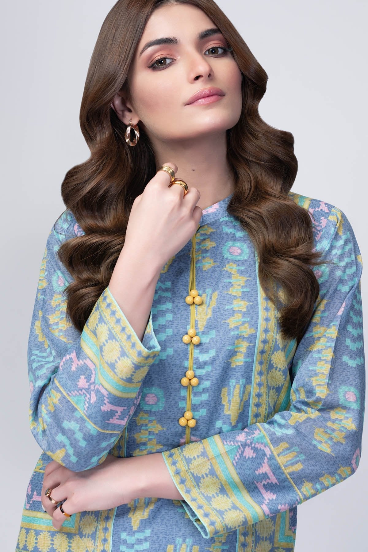 Alkaram - 1 Pc Printed Lawn Shirt