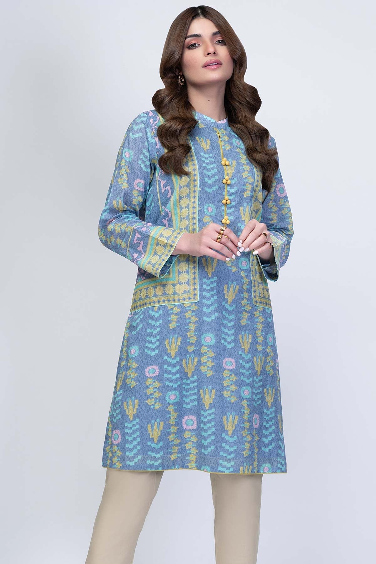 Alkaram - 1 Pc Printed Lawn Shirt