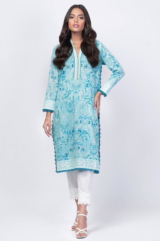 Alkaram - 1 Pc Printed Lawn Shirt