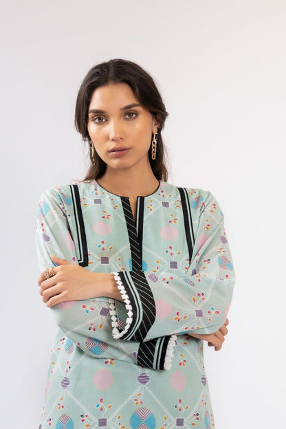 Alkaram - 1 Pc Printed Lawn Shirt