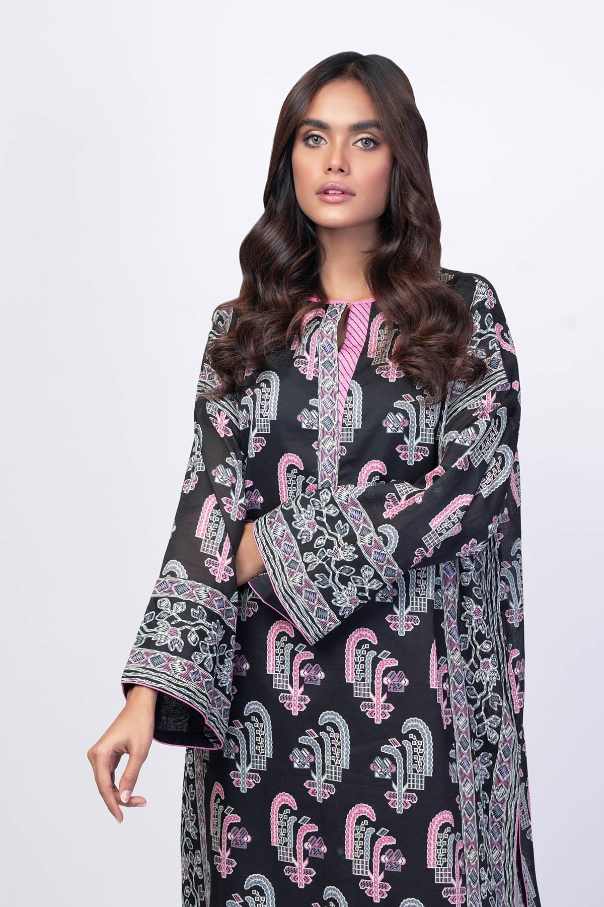 Alkaram - 1 Pc Printed Lawn Shirt
