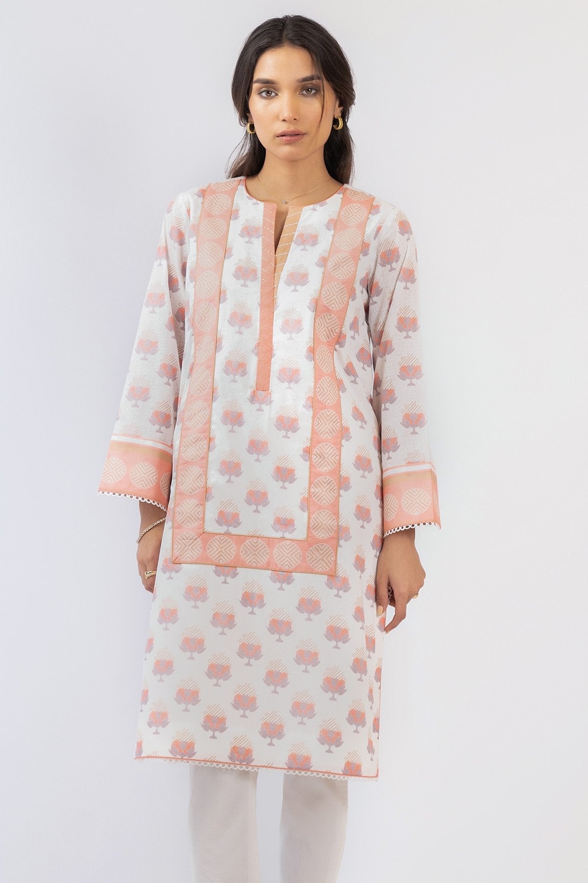 Alkaram - 1 Pc Printed Lawn Shirt