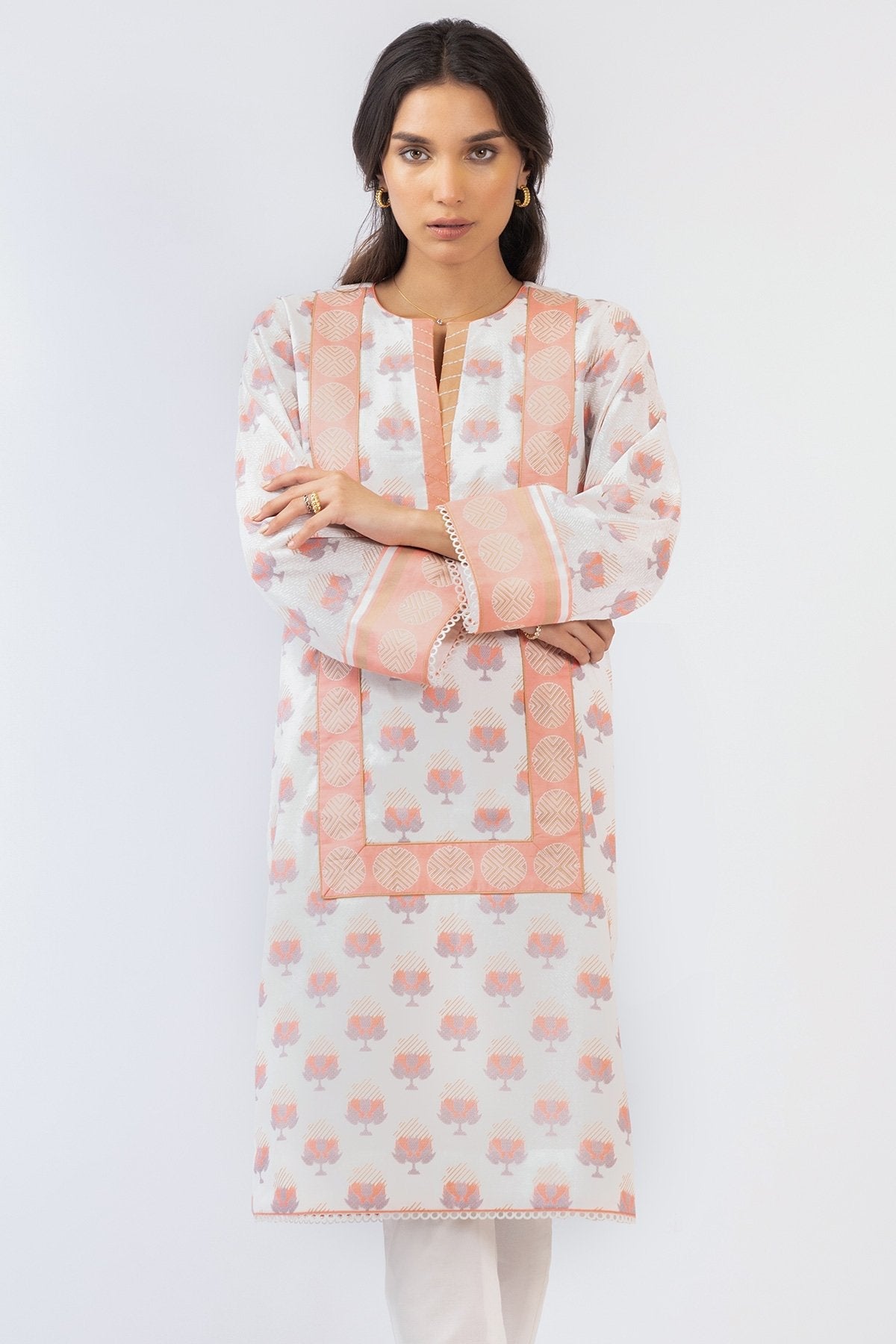 Alkaram - 1 Pc Printed Lawn Shirt