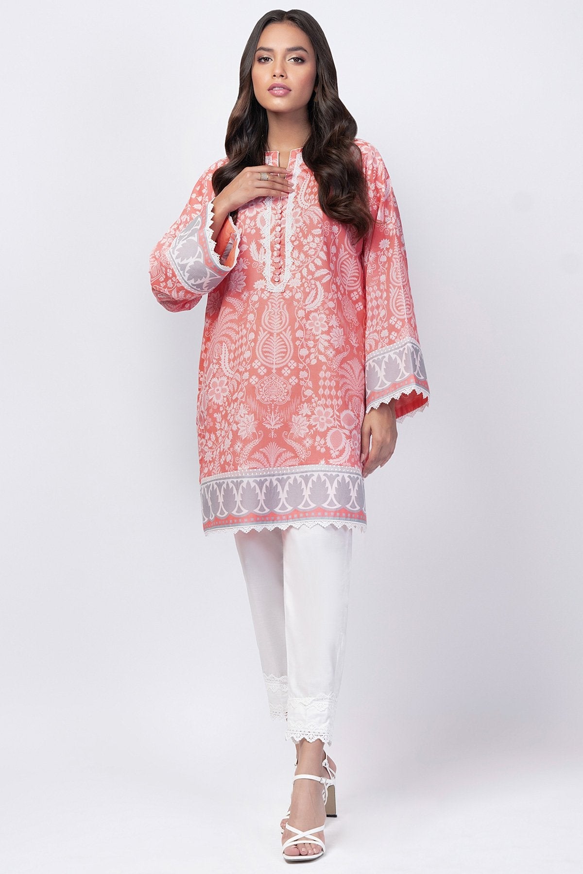 Alkaram - 1 Pc Printed Lawn Shirt