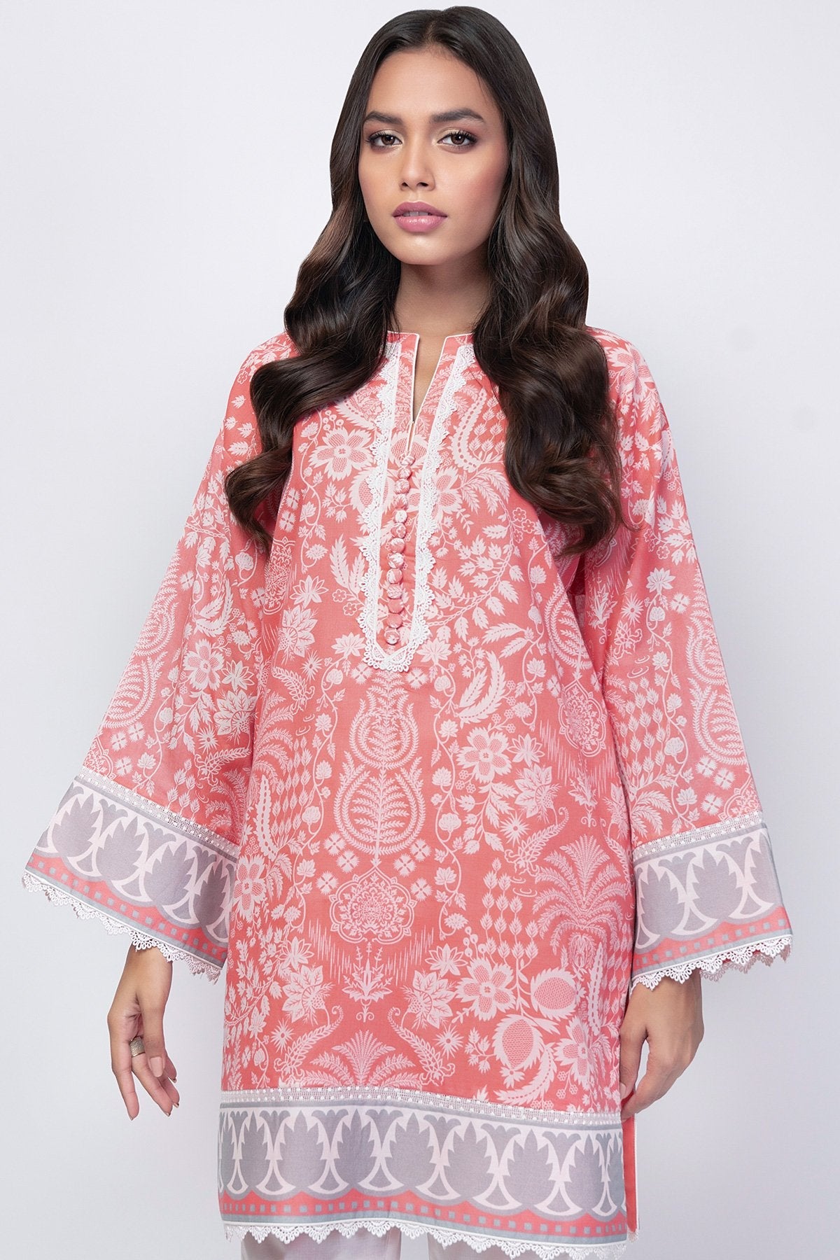 Alkaram - 1 Pc Printed Lawn Shirt
