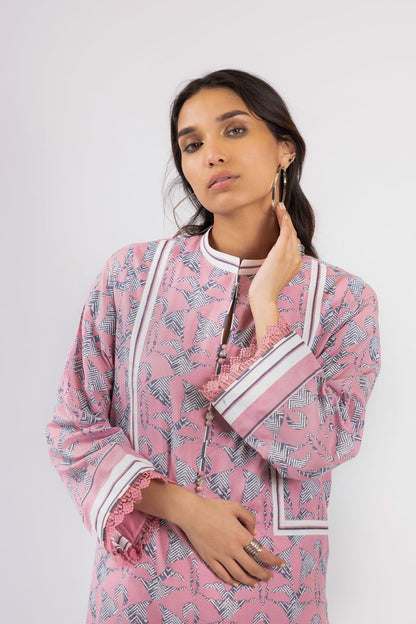 Alkaram - 1 Pc Printed Lawn Shirt