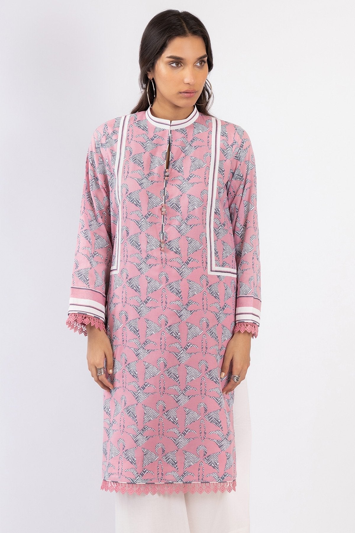 Alkaram - 1 Pc Printed Lawn Shirt
