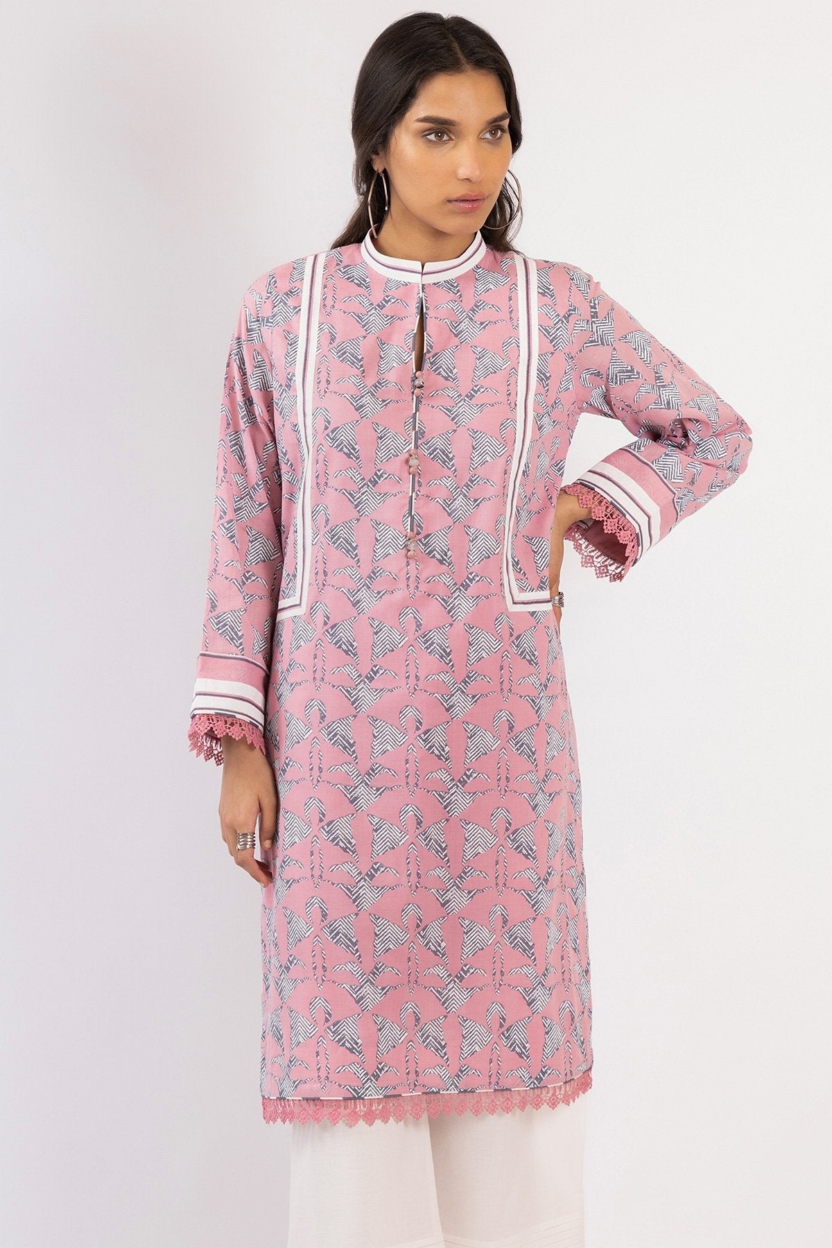 Alkaram - 1 Pc Printed Lawn Shirt