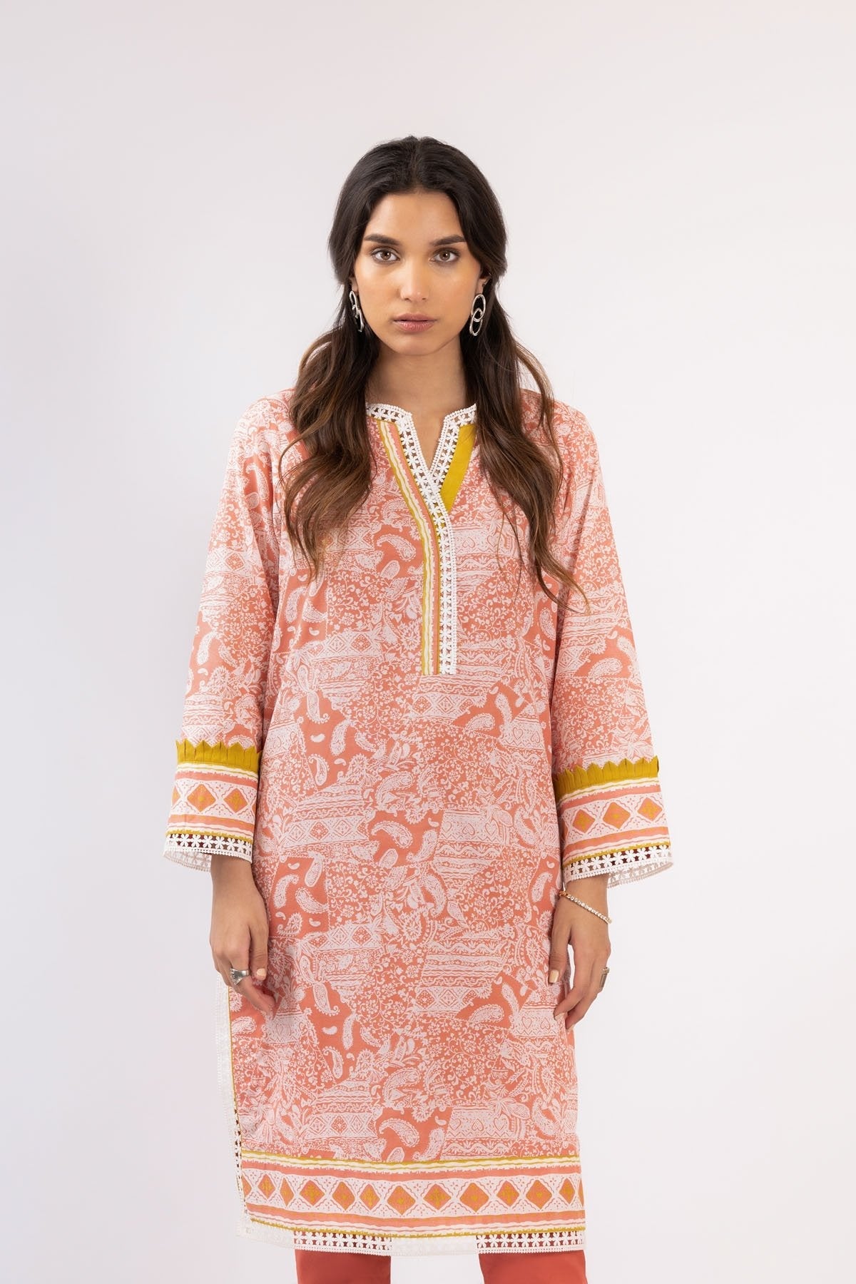 Alkaram - 1 Pc Printed Lawn Shirt