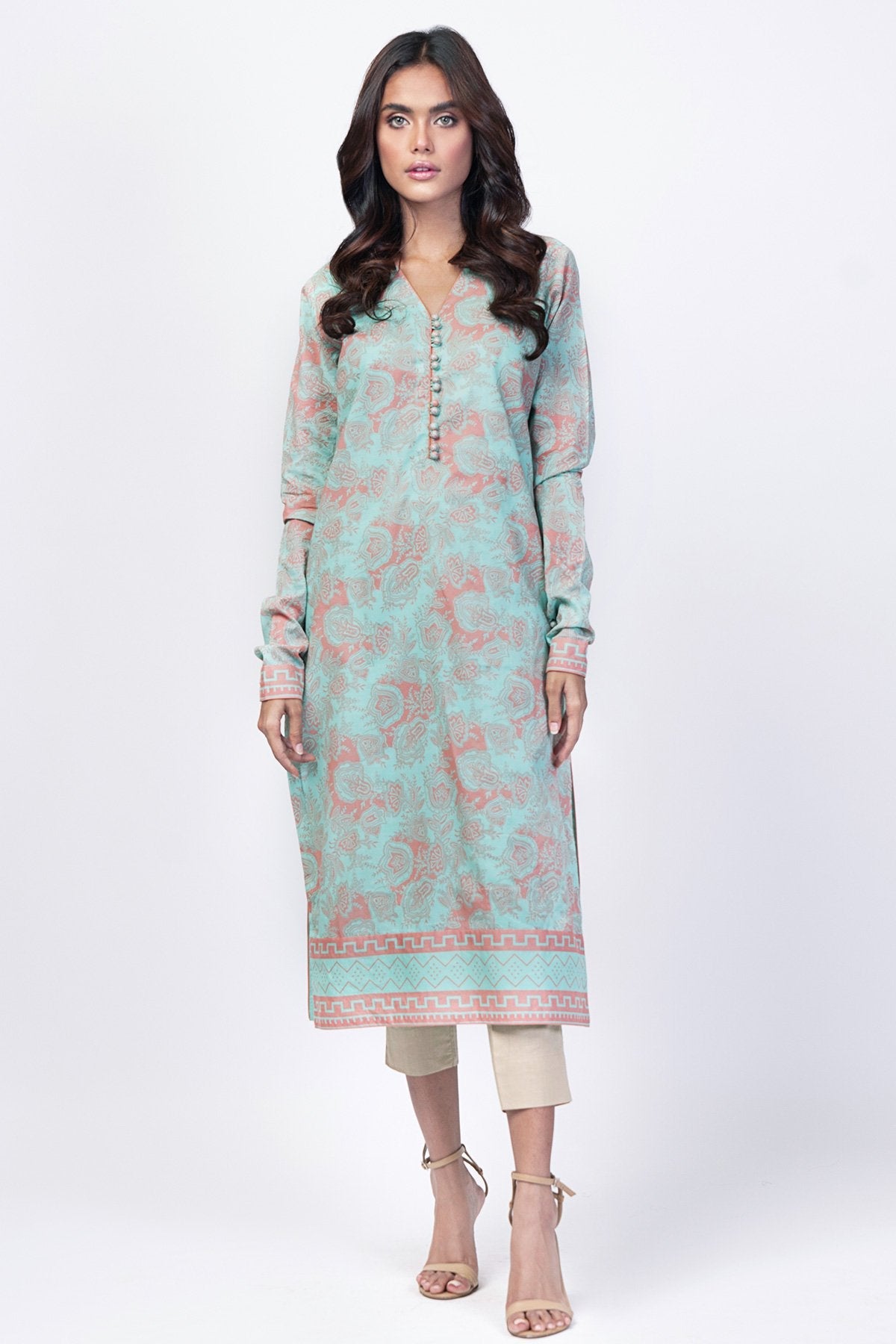 Alkaram - 1 Pc Printed Lawn Shirt