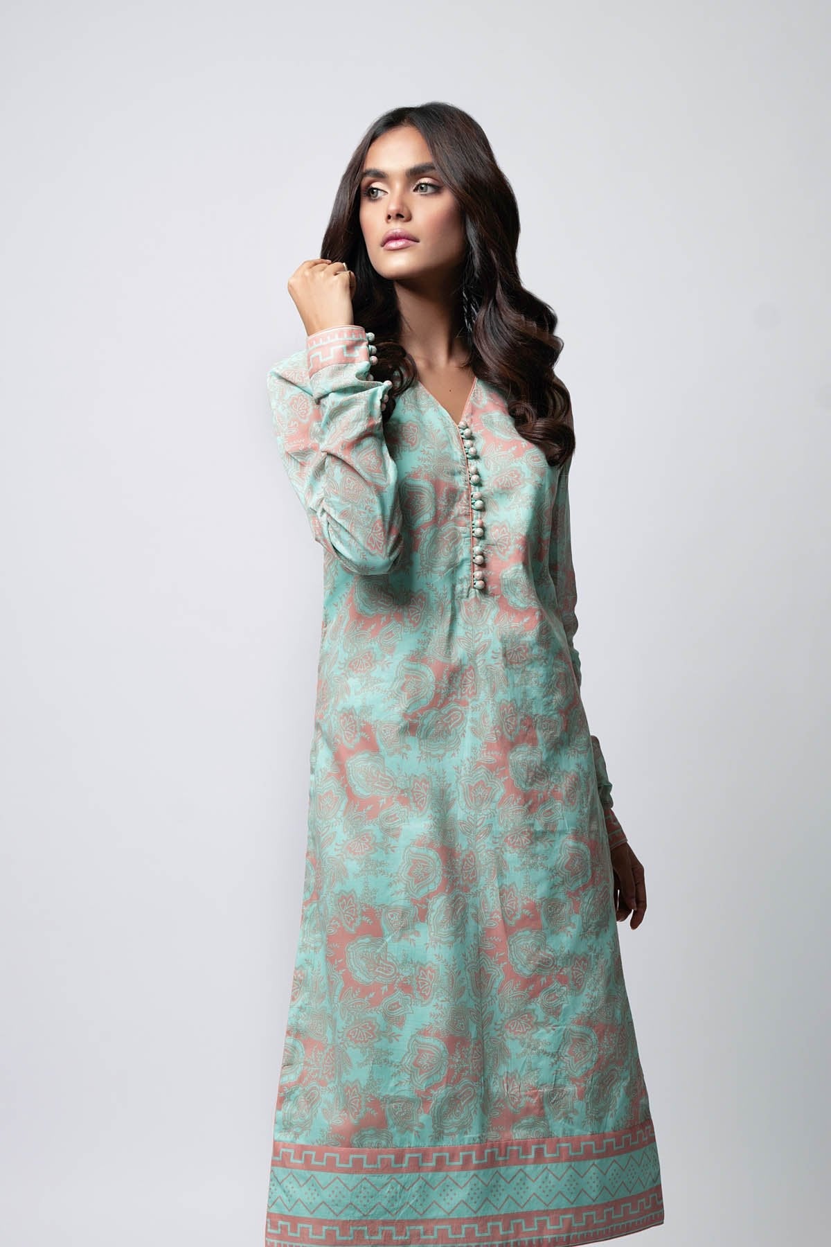 Alkaram - 1 Pc Printed Lawn Shirt