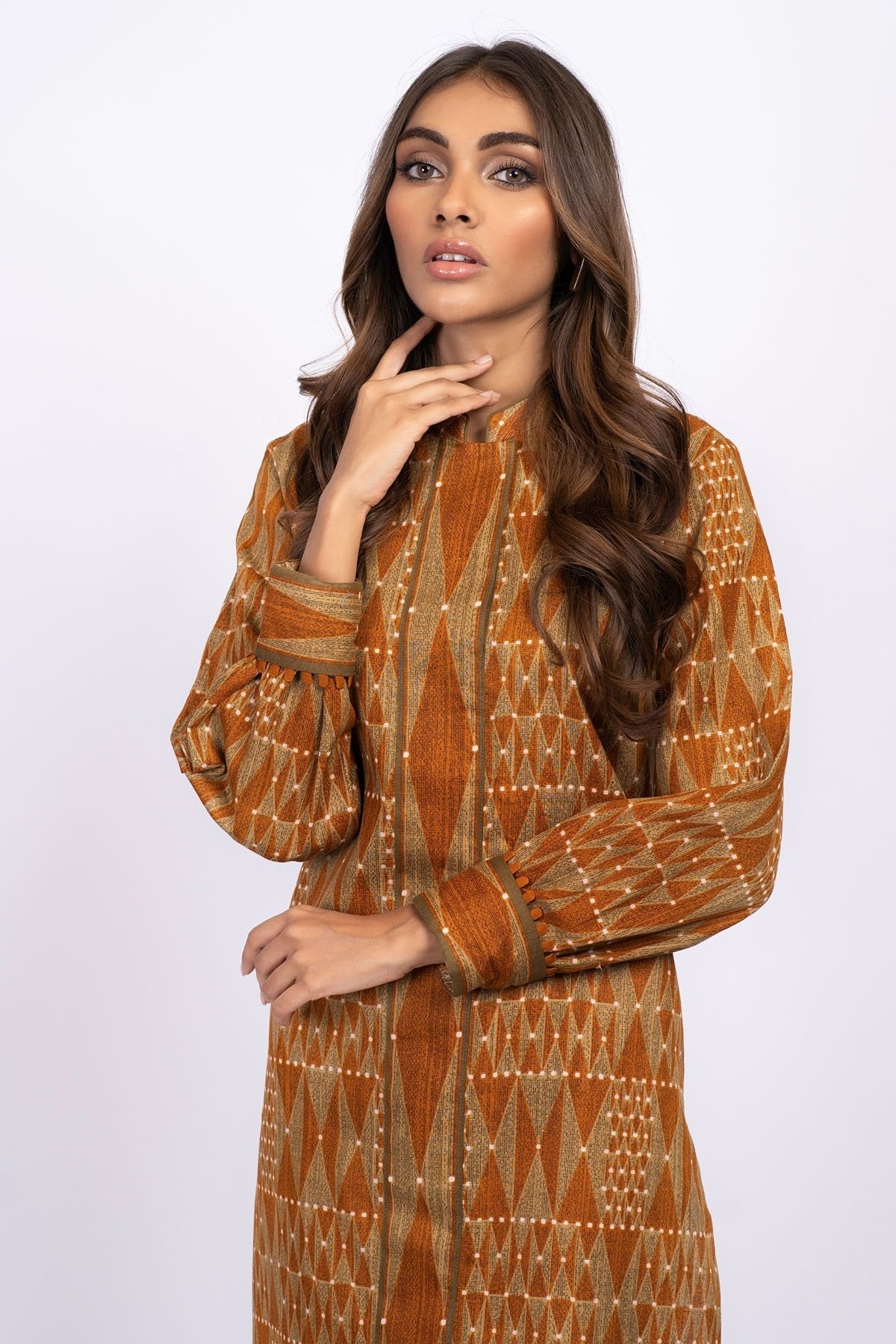Alkaram - 1 Pc Printed Khaddar Shirt