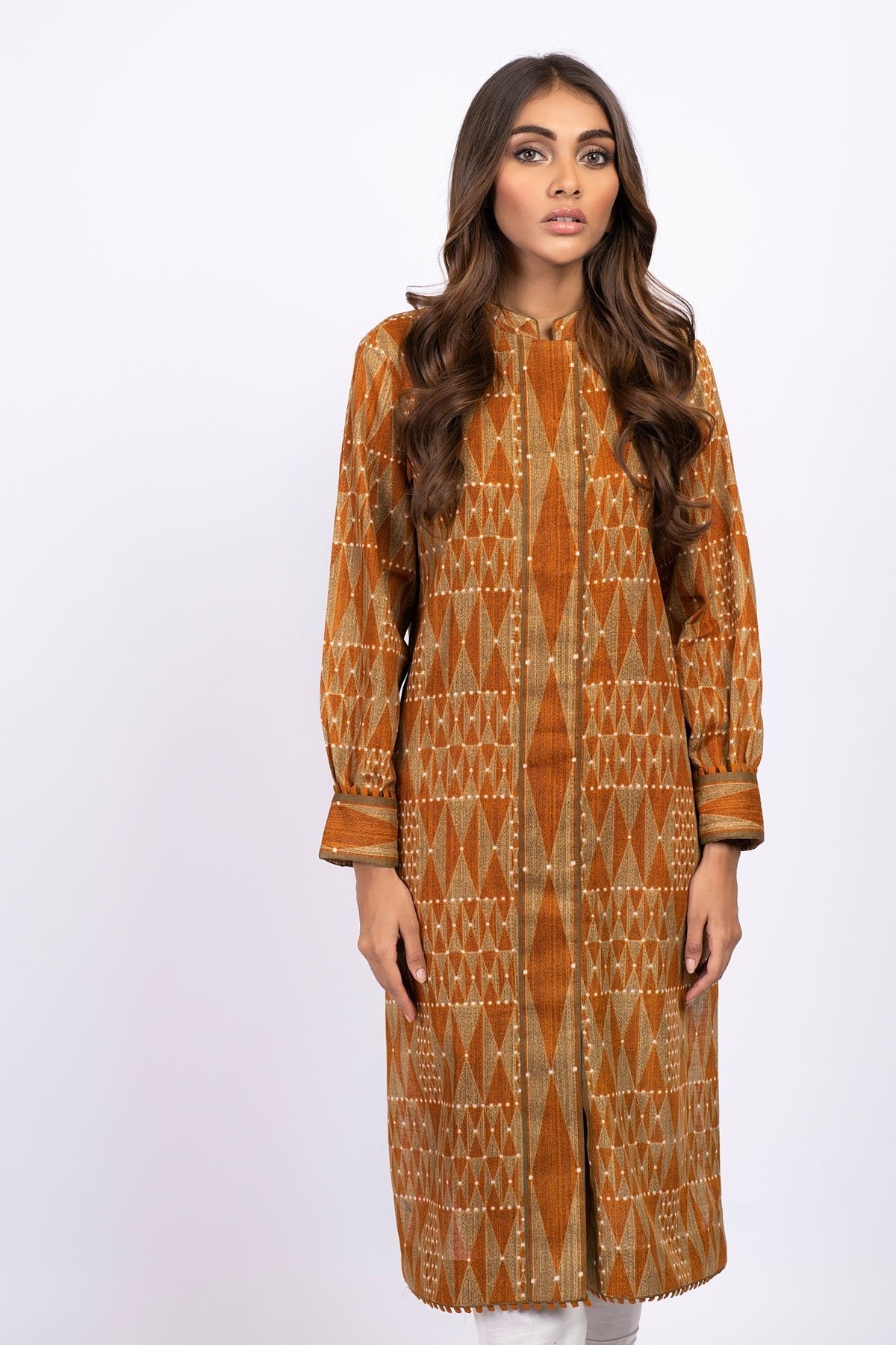 Alkaram - 1 Pc Printed Khaddar Shirt