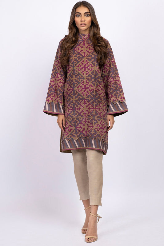 Alkaram - 1 Pc Printed Khaddar Shirt