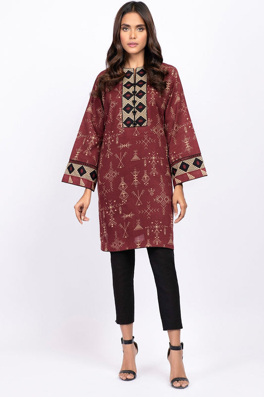 Alkaram - 1 Pc Printed Khaddar Shirt