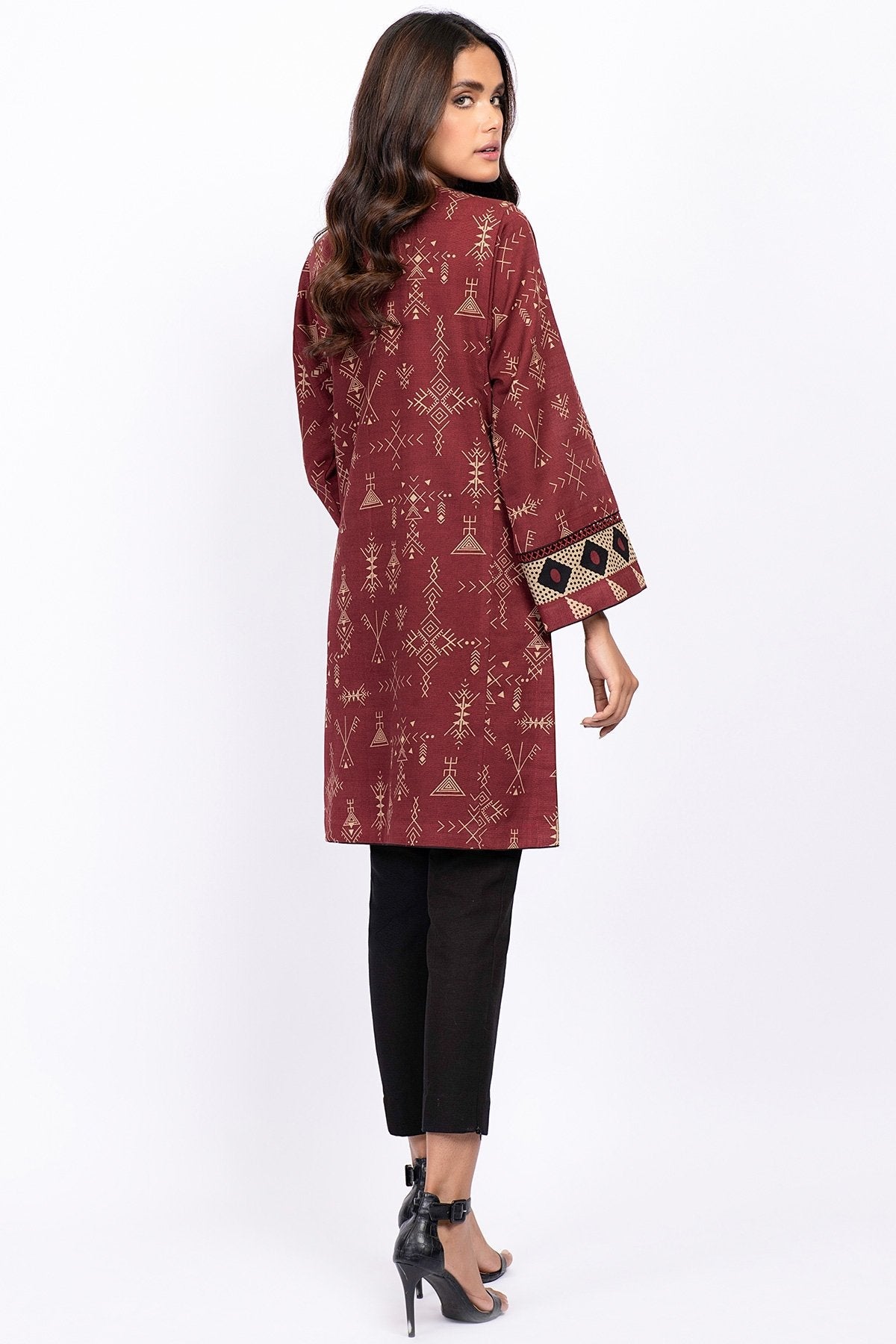 Alkaram - 1 Pc Printed Khaddar Shirt