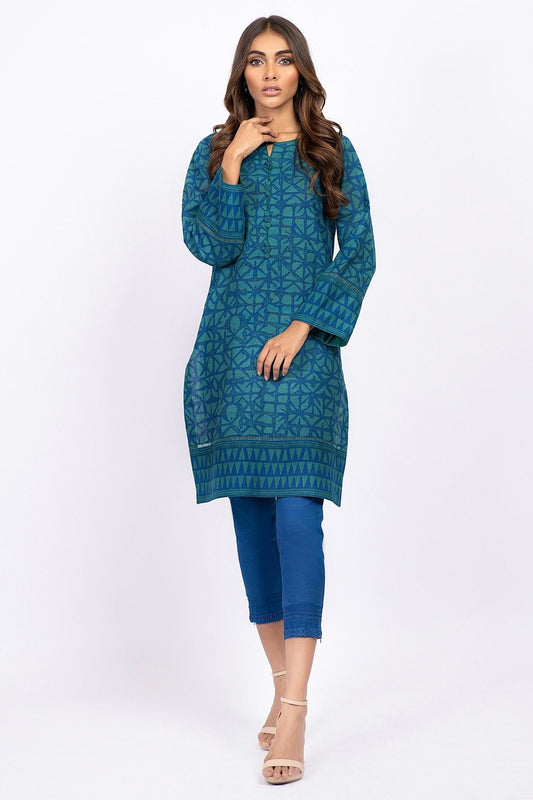 Alkaram - 1 Pc Printed Khaddar Shirt