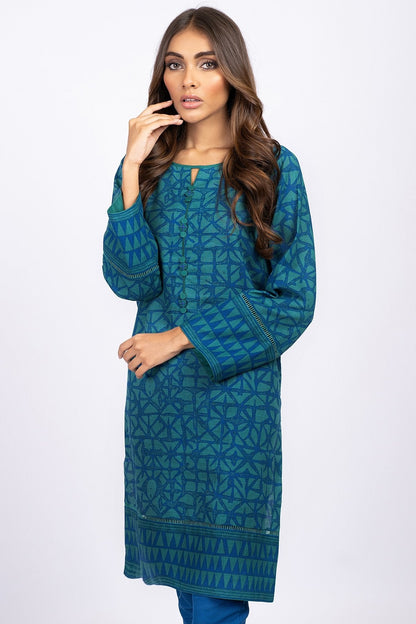 Alkaram - 1 Pc Printed Khaddar Shirt