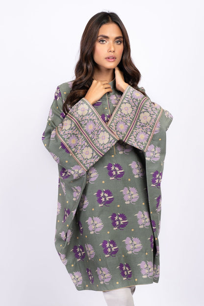 Alkaram - 1 Pc Printed Khaddar Shirt