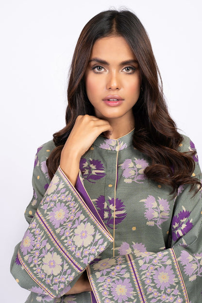 Alkaram - 1 Pc Printed Khaddar Shirt