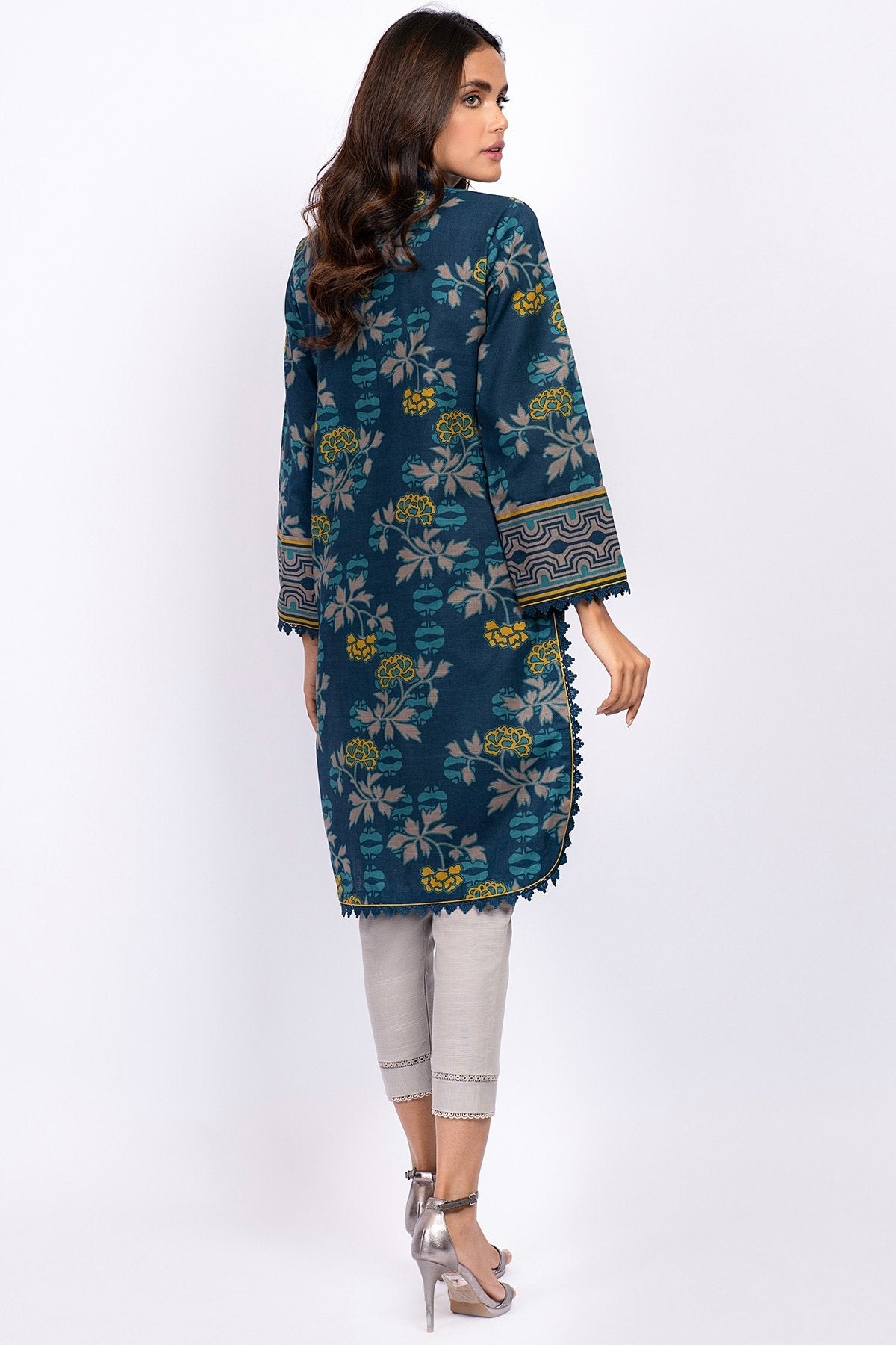 Alkaram - 1 Pc Printed Khaddar Shirt