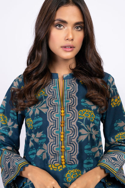 Alkaram - 1 Pc Printed Khaddar Shirt
