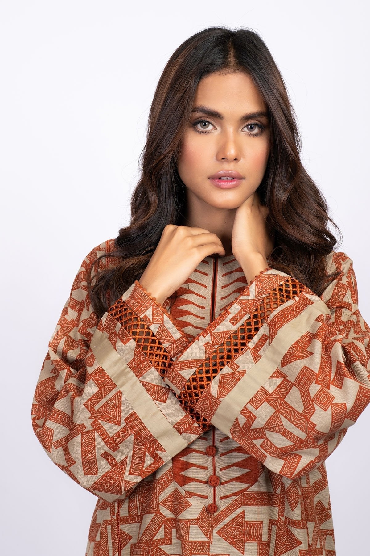 Alkaram - 1 Pc Printed Khaddar Shirt